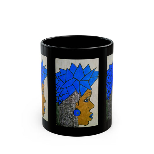 (11oz) Mug - Art by Amanda - Lady in Blue