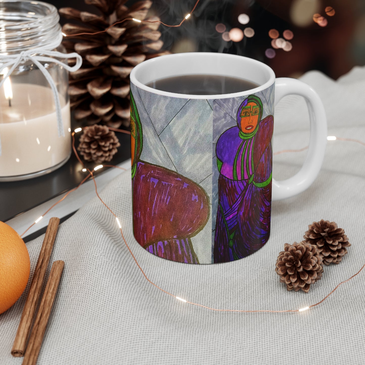 11oz Mug - Art by Amanda - Women of the World