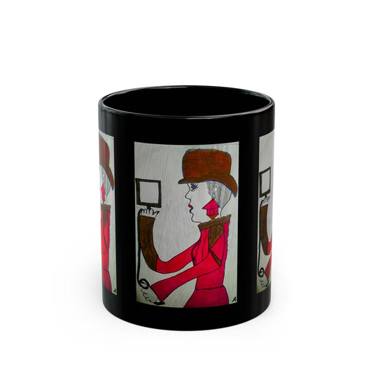 (11oz) Mug - Art by Amanda - Woman in Red